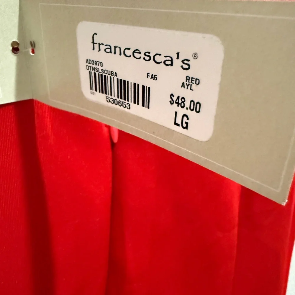 Francesca's Red Dress - Picture 4 of 6